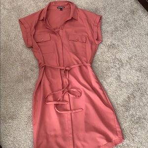 Business casual pink dress
